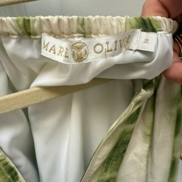 Maria Oliver Tie-Dye Mini Dress Flutter Sleeve V-Neck Size M - Picture 4 of 4